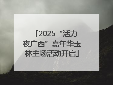 2025“活力夜广西”嘉年华玉林主场活动开启