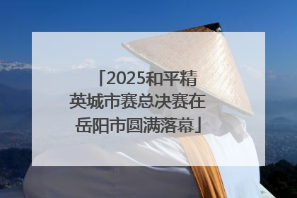 2025和平精英城市赛总决赛在岳阳市圆满落幕
