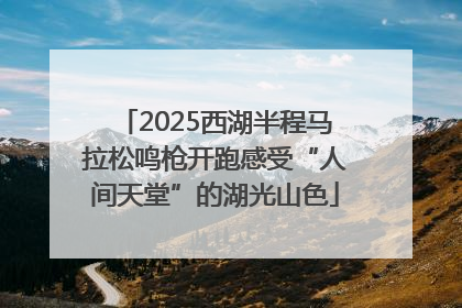 2025西湖半程马拉松鸣枪开跑感受“人间天堂”的湖光山色