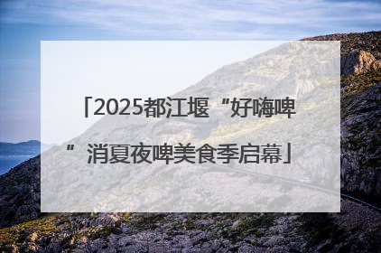 2025都江堰“好嗨啤”消夏夜啤美食季启幕