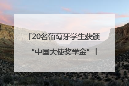 20名葡萄牙学生获颁“中国大使奖学金”