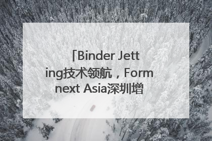 Binder Jetting技术领航，Formnext Asia深圳增材展解锁产业新动能