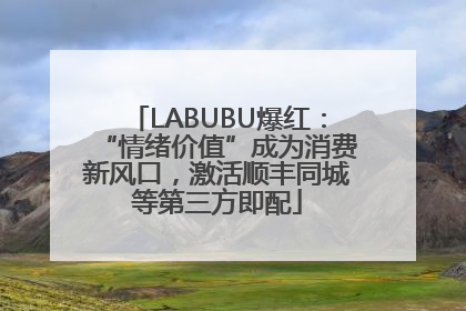 LABUBU爆红：“情绪价值”成为消费新风口，激活顺丰同城等第三方即配