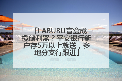 LABUBU盲盒成揽储利器？平安银行新户存5万以上就送，多地分支行跟进